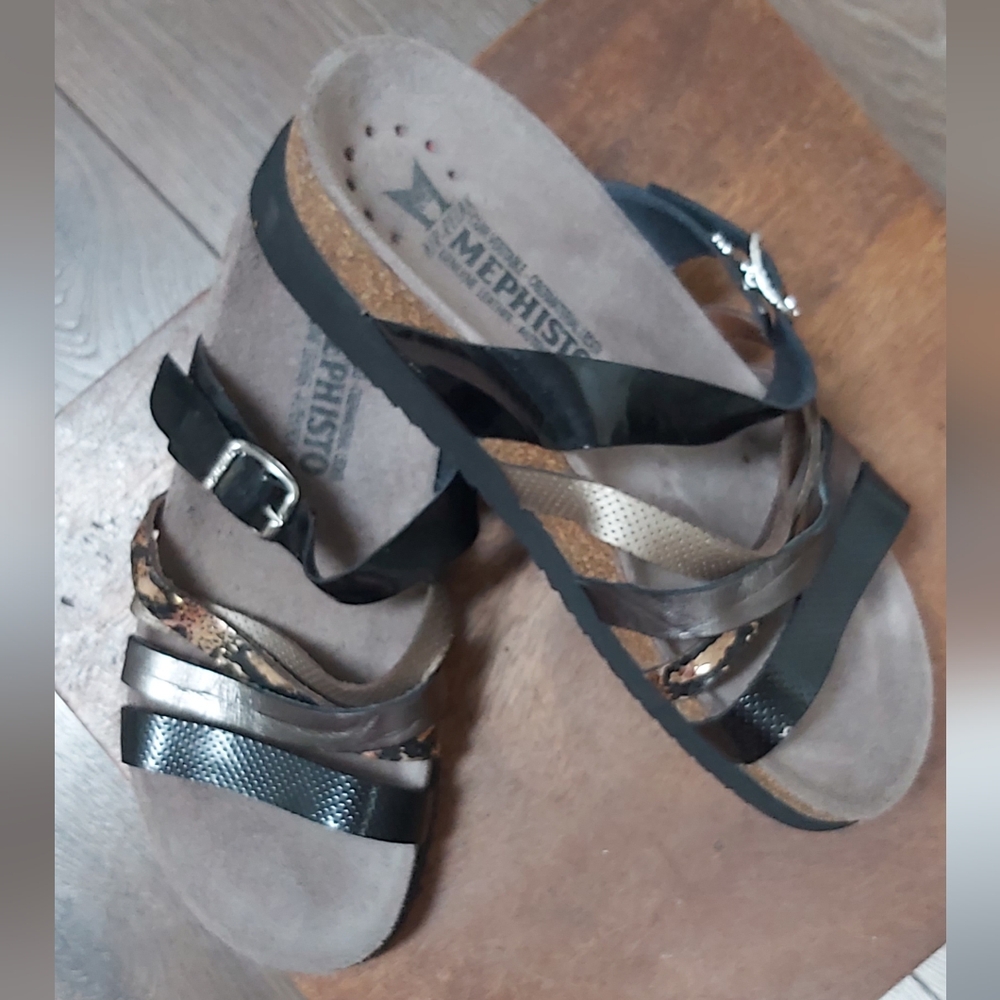 Mephisto Huleda cork strappy sandal
